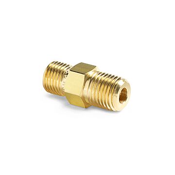 Ralston Instruments QTHA-2MB0 1/4" Male NPT x Quick-test no Check-valve, Brass Adapter