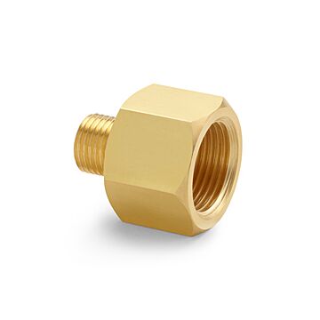 Ralston Instruments QTHA-MFB0-2015 Metric Female x Male Quick-test Adapter, Brass Adapter