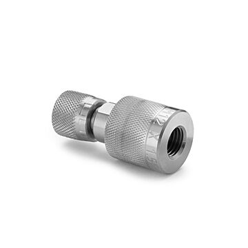 Ralston Instruments QTHA-MFSA-1215-QD 12x1.5mm Female Quick-connect x Female Quick-test, Stainless Steel Adapter