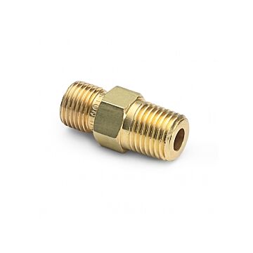 Ralston Instruments QTHA-3MB0 3/8" Male x Male QT, no Check valve, Brass Adapter