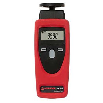 Amprobe TACH20 Combo Tachometer Contact and Non-Contact