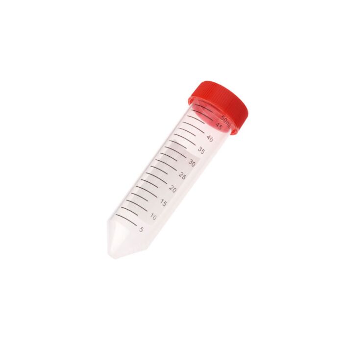 Celltreat 230421R 50mL Centrifuge Tube, Red Cap - Bag, Sterile