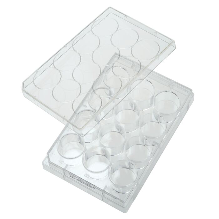 Celltreat 12 Well Non-treated Plate with Lid, Individual, Sterile, CS/100