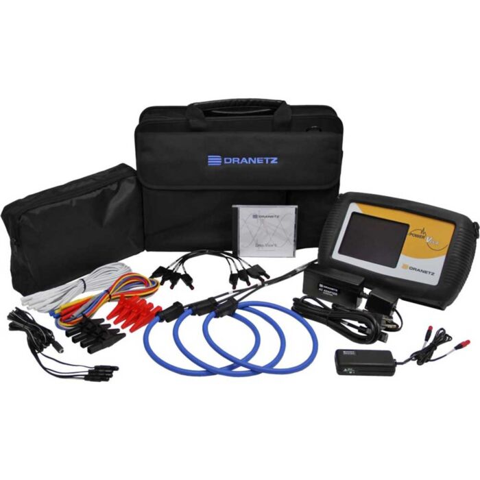 Used Dranetz DBPVFLEX3K PowerVisa Package with 3x 30/300/3000A XL Flex CT's