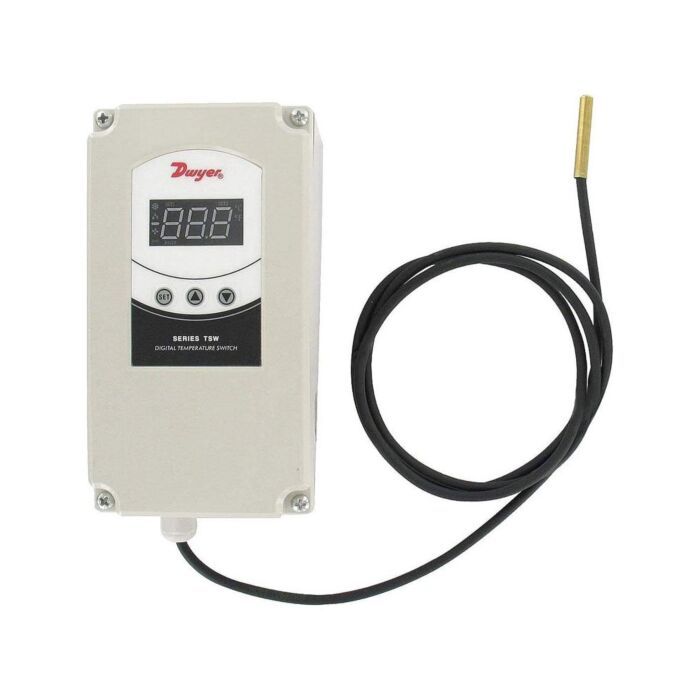 Dwyer Instruments TSW-150 Weatherproof Digital Temperature Switch, 90-255 VAC
