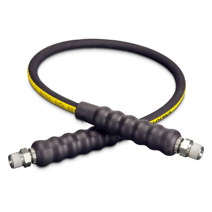 Enerpac H9203 Heavy-duty Rubber High Pressure Hydraulic Hose, 3 ft