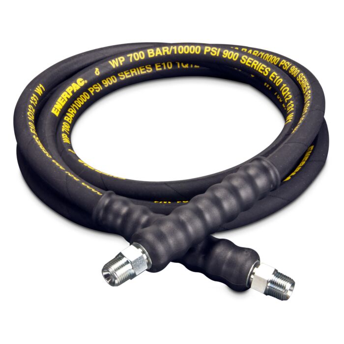 Enerpac H9310 Heavy-duty Rubber High Pressure Hydraulic Hose, 10 ft