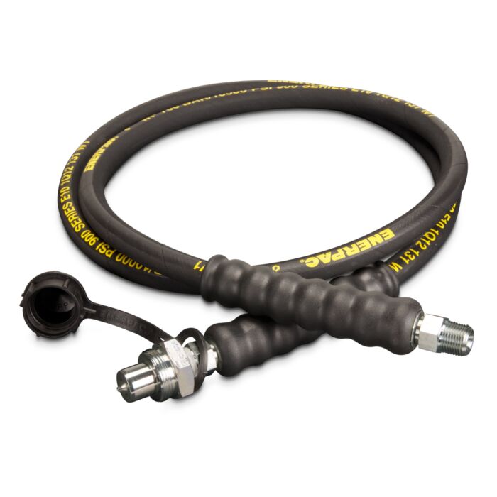 Enerpac HC9306 Heavy-duty Rubber High Pressure Hydraulic Hose, 6 ft