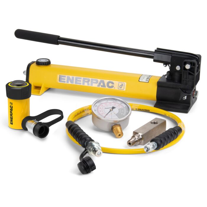 Enerpac SCR102H Hydraulic Cylinder and Hand Pump Set, 10 Ton, 2.13" Stroke