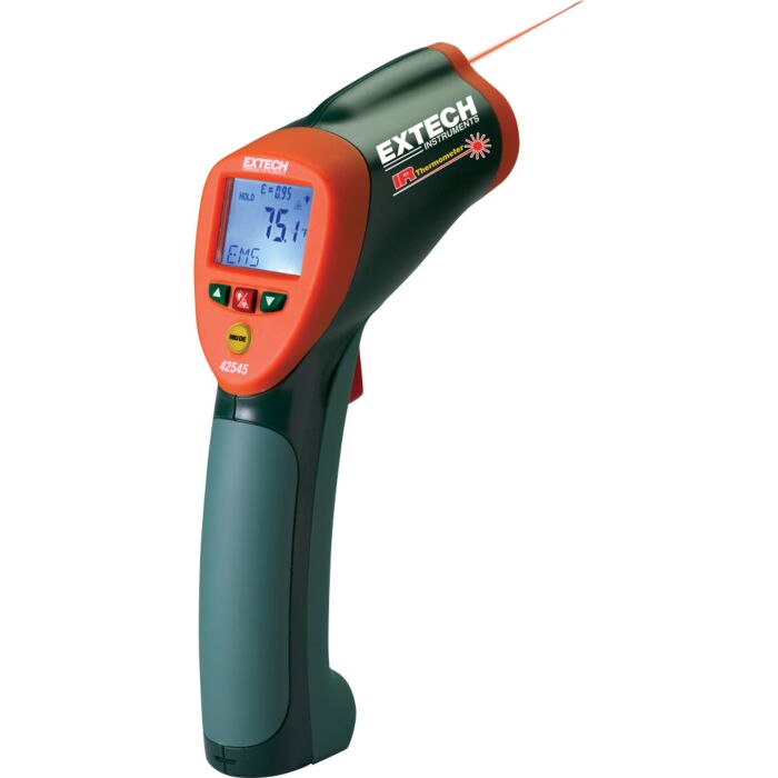 Extech 42545 High Temperature IR Thermometer, -58 to 1832F with NIST Certificate