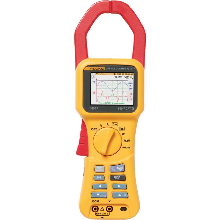 Fluke 345 for Rent, Power Quality Clamp Meter 2000A 600V