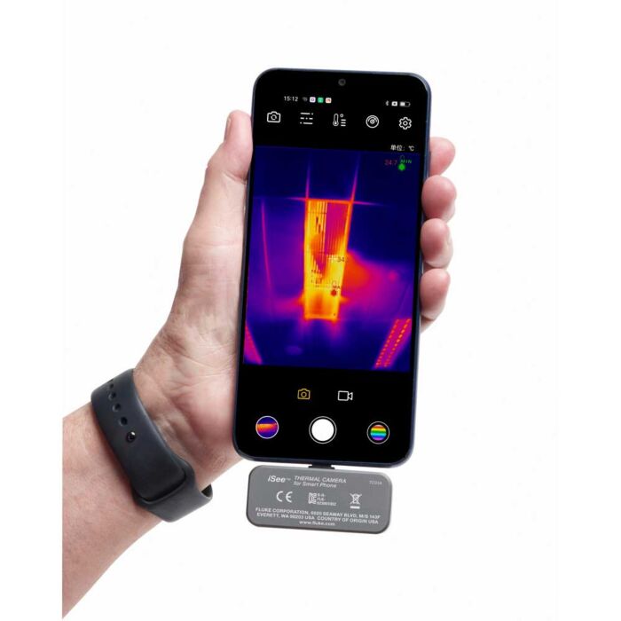 Fluke TC01A iSee Thermal Camera, 9Hz, FU4, 256X192, 9HZ, for ANDROID