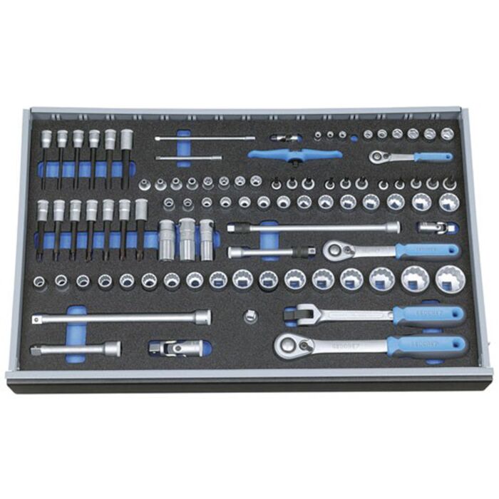 Gedore Tools CT4-U-20 91pc.Socket Set,1/4"-3/8"-1/2" in 4/4 CT Tool Module
