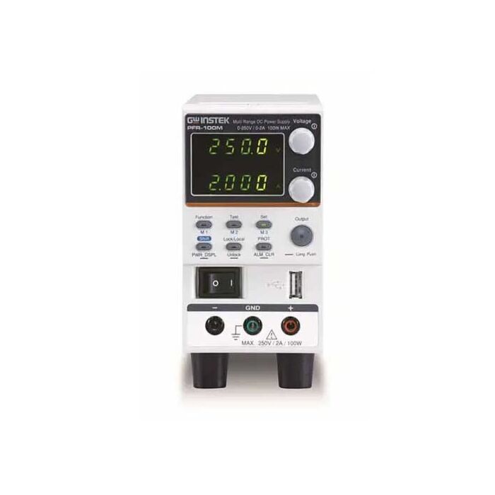 GW Instek PFR-100MGL Multi-Range Power Supply, GPIB LAN (0-250V/0-2A/100W) Fanless