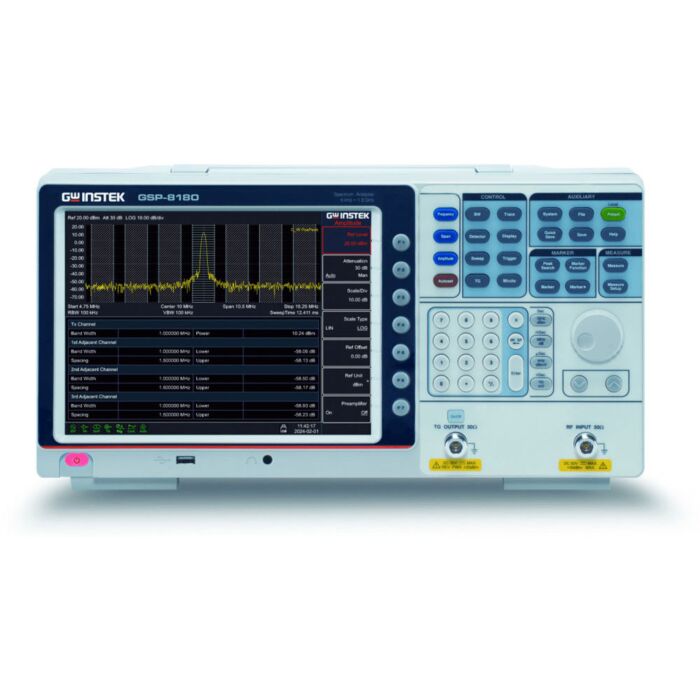 GW Instek GSP-8180TG 9KHz-1.8GHz Spectrum Analyzer with TG factory installed