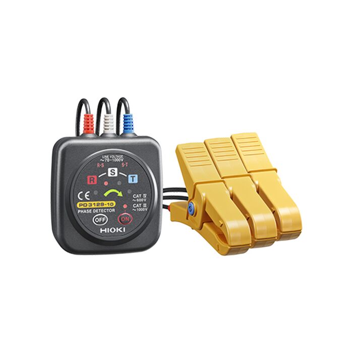 Hioki PD3129-10 Phase Detector with easy read arrow & non-metallic contact clip