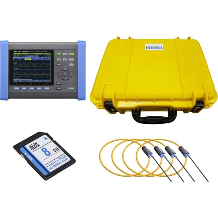 Hioki PQ3100-04-600-KIT 4 x 600A Clamp Power Quality Analyzer Kit