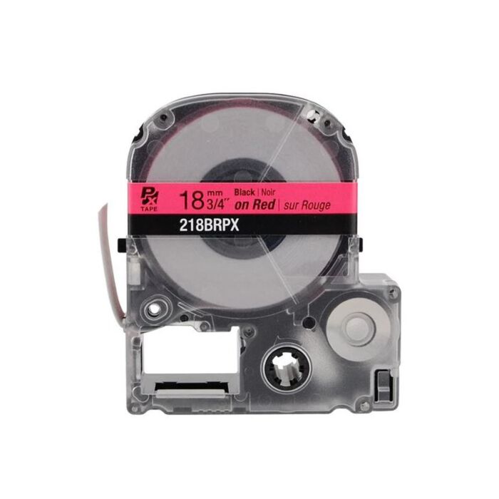 K-Sun 218BRPX Black on Red 3/4_ x 30_ LabelWorks PX Industrial Tape (Industrial) Polyester