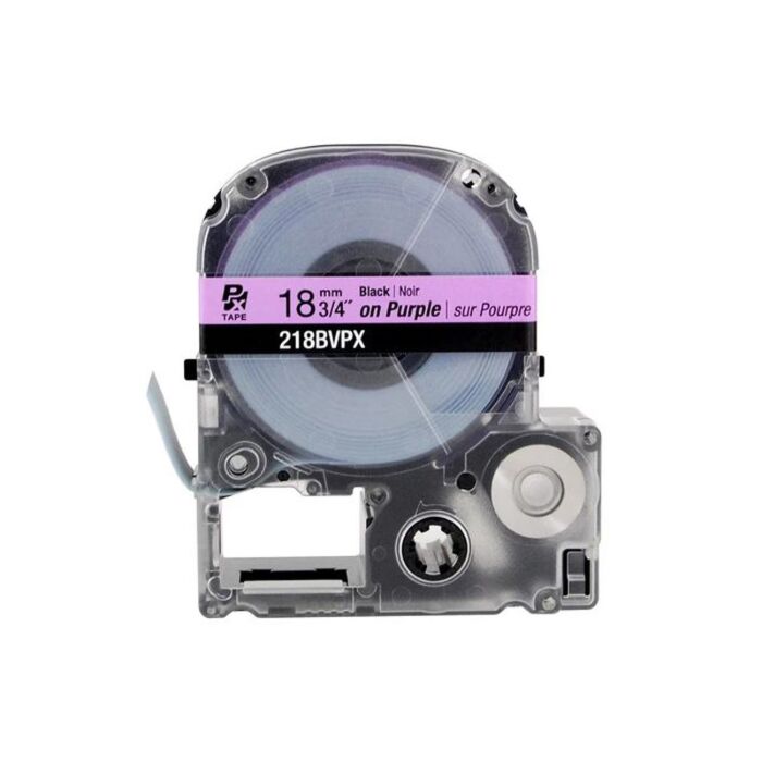 K-Sun 218BVPX Black on Violet 3/4_ x 30_ LabelWorks PX Industrial Tape (Industrial) Polyester
