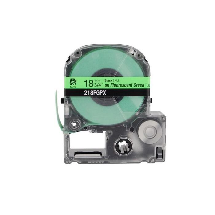 K-Sun 218FGPX Black on Fluorescent Green 3/4_ x 16_ LabelWorks PX Industrial Fluorescent Tape (Industrial) Polyester