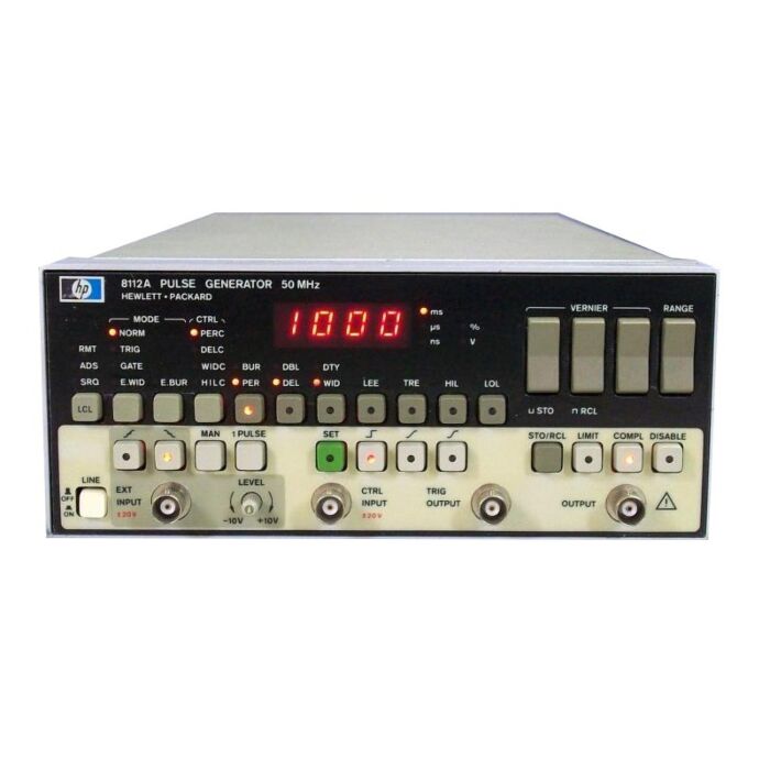Keysight 8112A for Rent, 50MHz Pulse Generator, 5ns transitions, GPIB