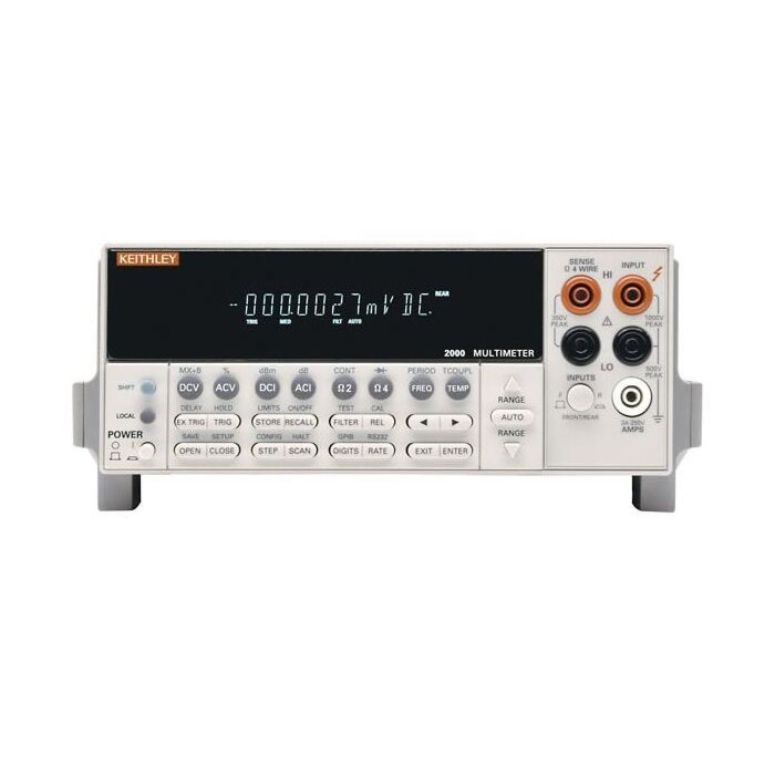 Keithley 2000 for Rent, 6.5-Digit Digital Multimeter, 13 Built-in Measurements, 2000 Readings/sec