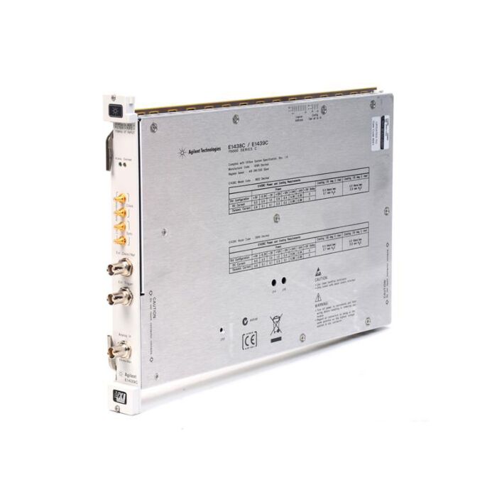 Used Keysight E1439C VXI SingleCh, 95MSa/s Digitizer DSP, Memory & 70MHz IF Input