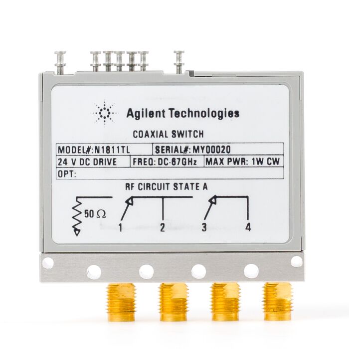 Keysight N1811TL Coaxial Switch, 4-Port Terminated Latching with Current Interrupt