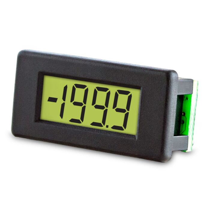 Lascar DPM 1AS-BL 3.5 Digit Backlit LCD Voltmeter Module, 5.5 mm Digit Height