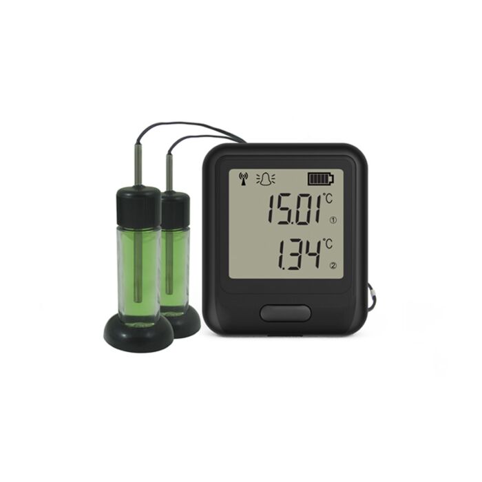 Lascar EL-WIFI-21CFR-VAC2 High Acc 21CFR Remote WiFi Temp Sen 2Ch Ext Thermistor w/Glycol