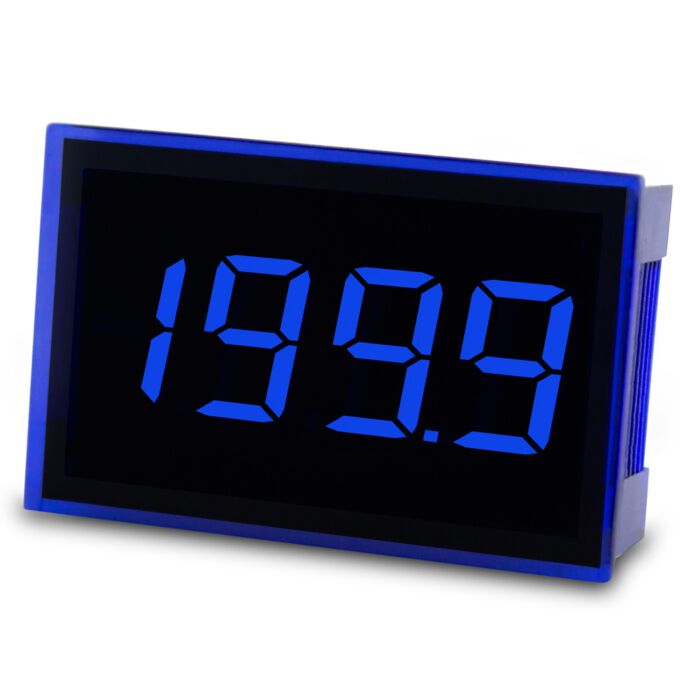 Lascar SP 300-BLUE Splash-Proof Ultra Low Profile LED Voltmeter