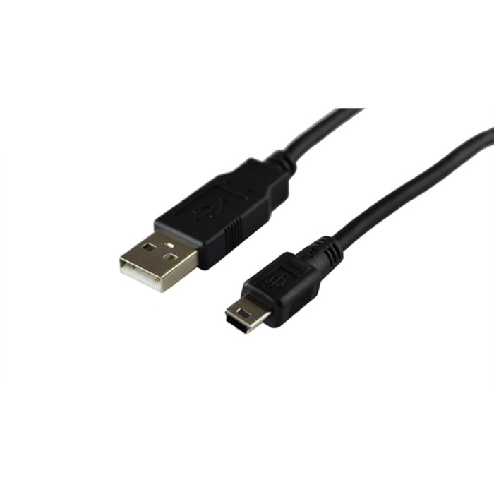 Lascar CABLE USB A-MF 0.5m Type A - Mini B USB Cable 