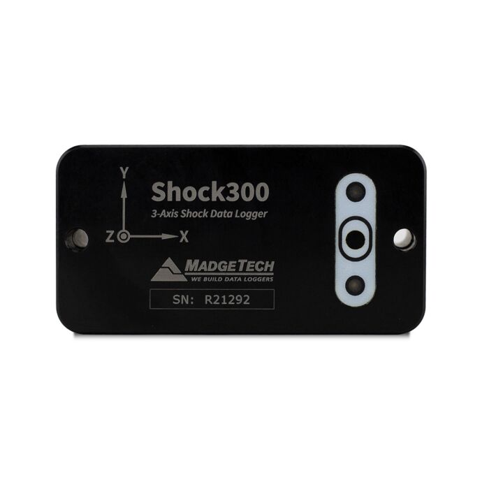 MadgeTech SHOCK300 Tri-Axial Shock Data Logger w/ 3 Built-In Acceleration Ranges