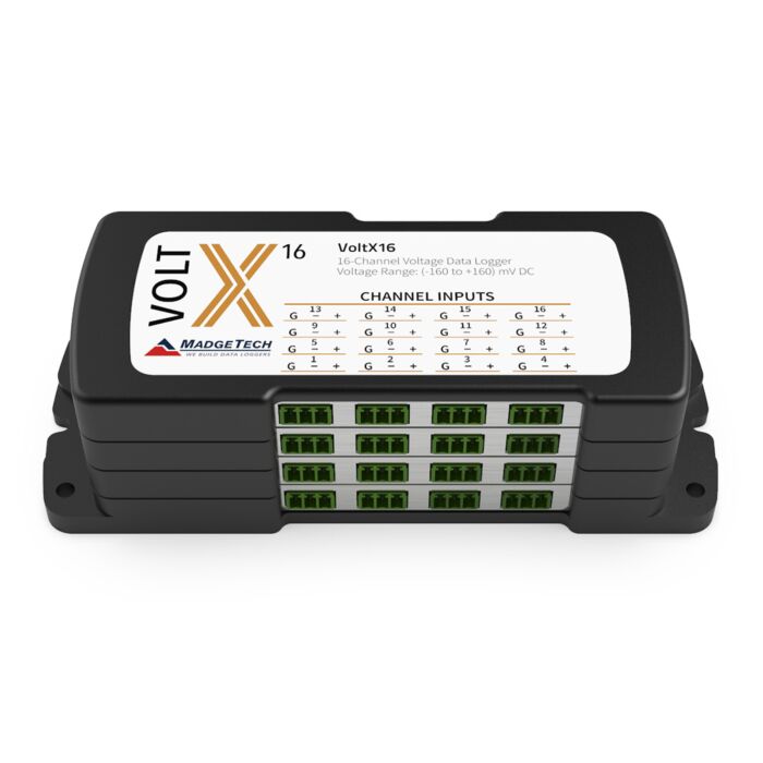 MadgeTech VOLTX16-160MV 16-channel, DC voltage data logger with 160 mV range