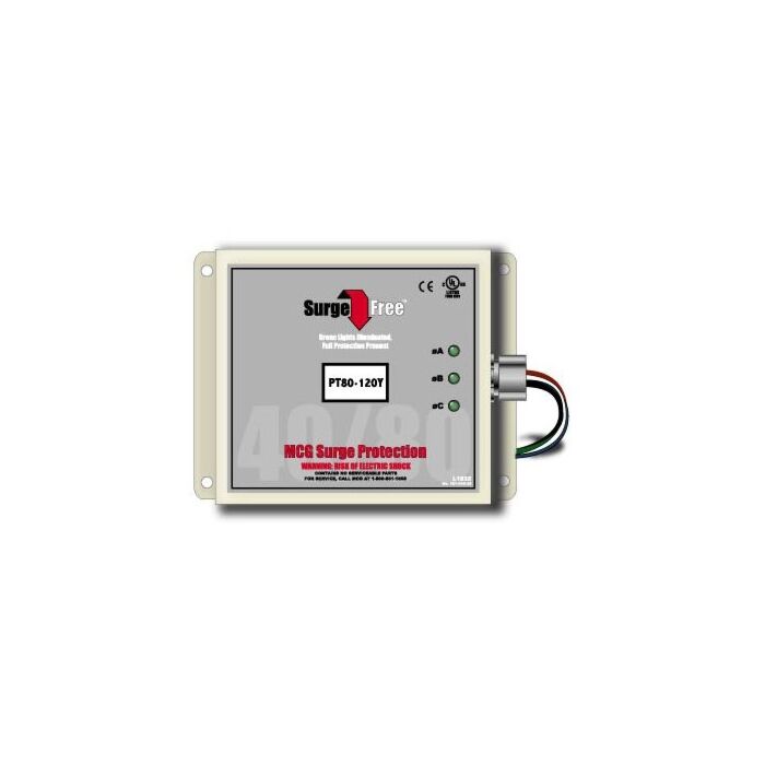 MCG Surge Protection PT80-120T Surge Protector, 120/240VAC