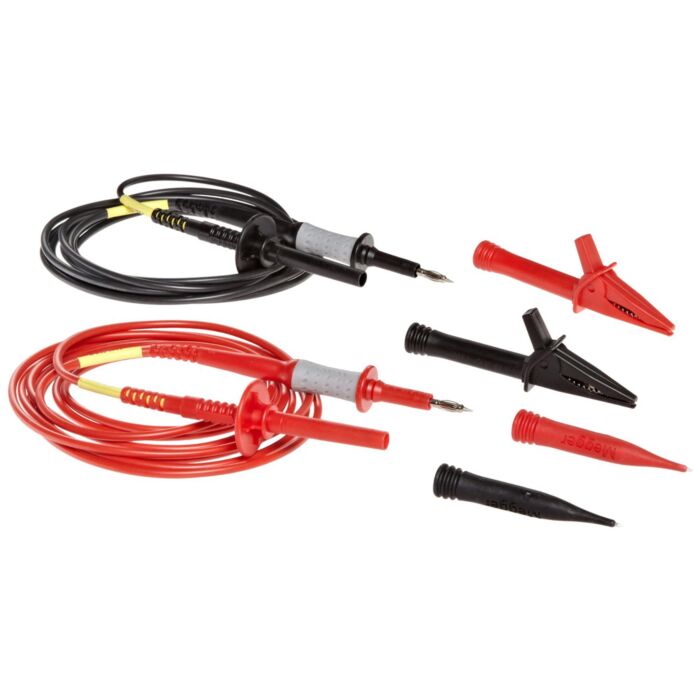 Megger 6220-822 3m (9.8'), Red/Black Lead Set with 1kV Insulated Clips