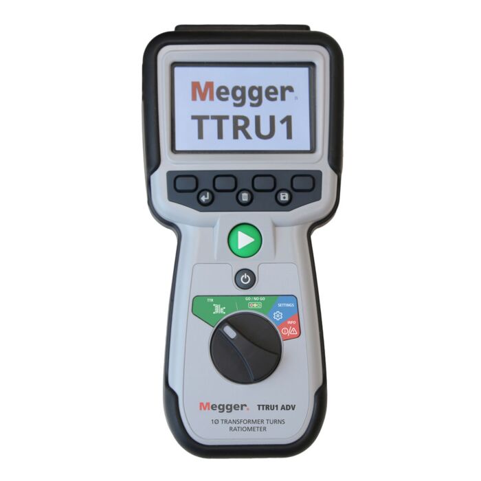 Megger TTRU1-ADV Handheld turns ratiometer, 62.5 VAC test set