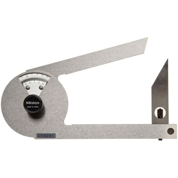 Mitutoyo 187-201 for Rent, Bevel Protractor, Blade Length 135 mm, Grad 5 min (0 -90 -0)