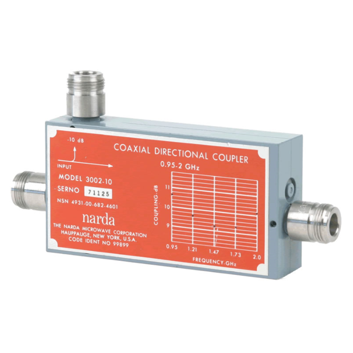 Narda 3002-10 for Rent, Directional Coupler, 1 - 2GHz Coaxial