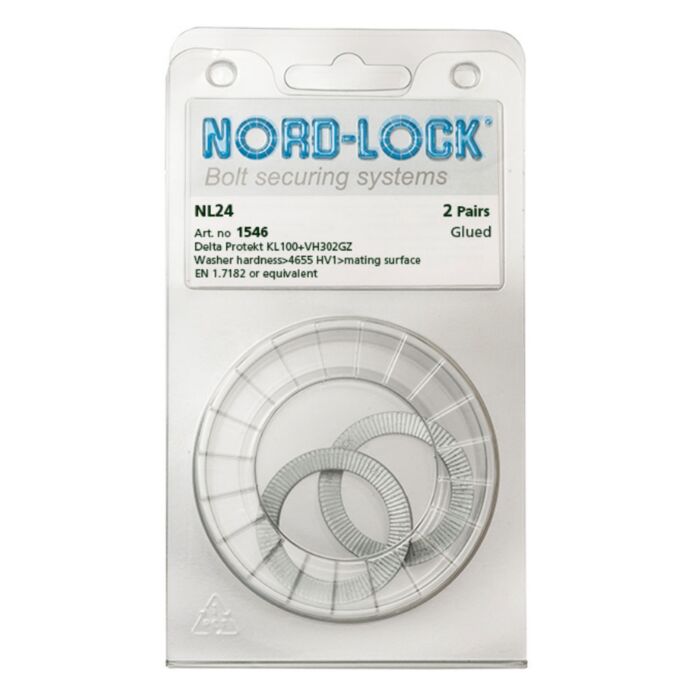 NORD-LOCK NL24 Wedge Locking Washers, M24, ID 1