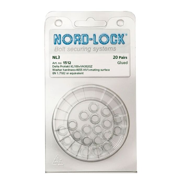 NORD-LOCK NL3 Wedge Locking Washers, M3, ID 0.13