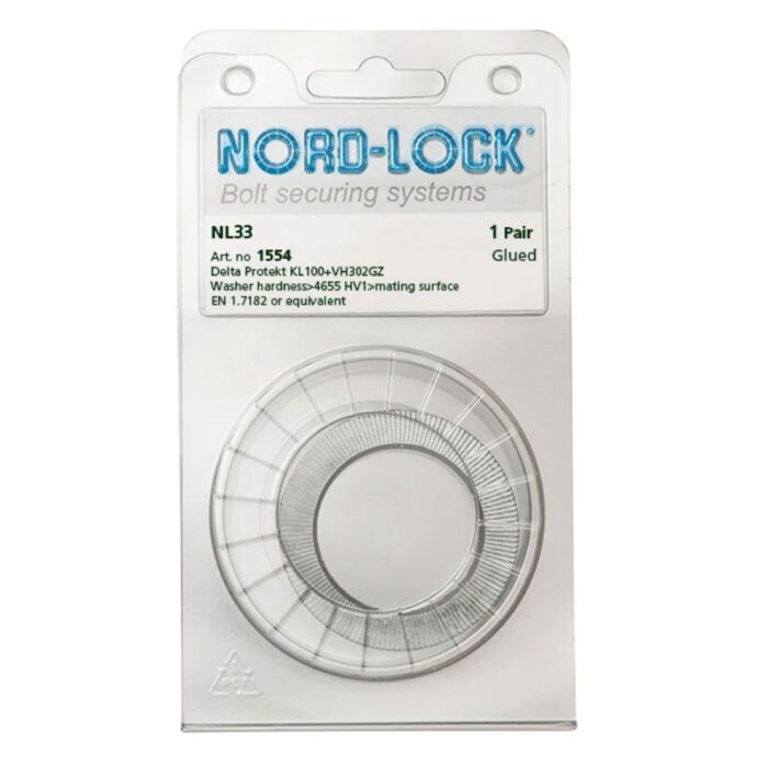 NORD-LOCK NL33 Wedge Locking Washers, 1 1/4"(M33), ID 1.35
