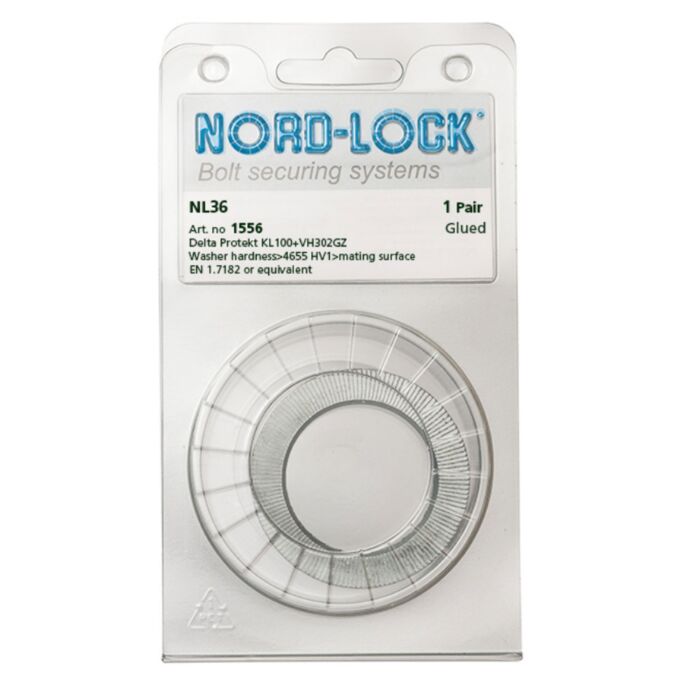 NORD-LOCK NL36 Wedge Locking Washers, 1 3/8"(M36), ID 1.47