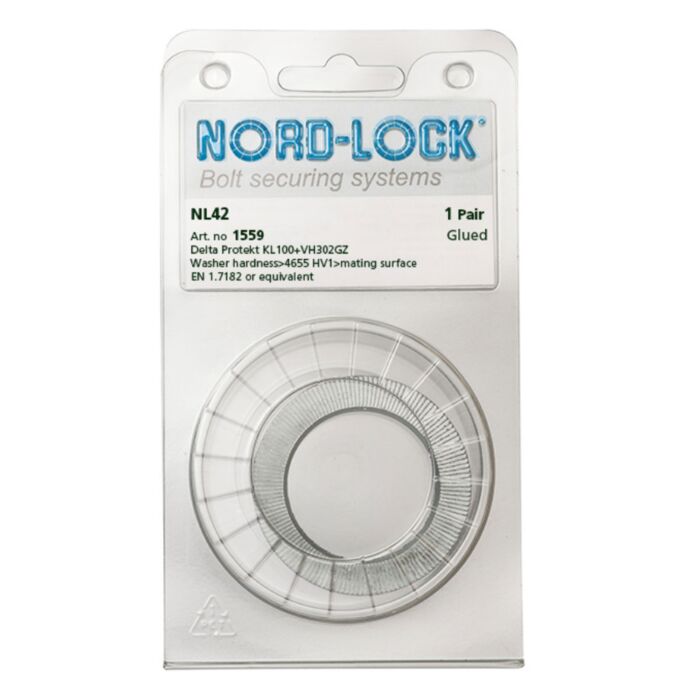 NORD-LOCK NL42 Wedge Locking Washers, M42,ID 1 7/10