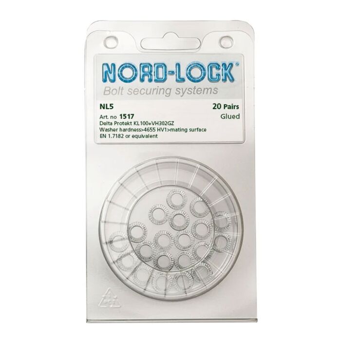 NORD-LOCK NL5 Wedge Locking Washers, M5, ID 0.21