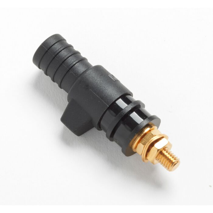 Pomona 73095-0 Binding Post w/4mm Safety Jack and Wire Connection, Black