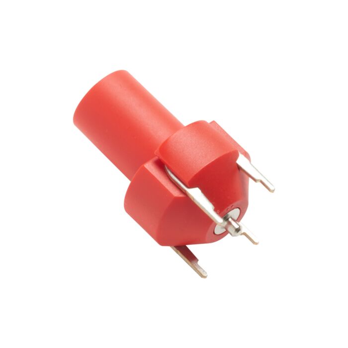 Pomona 73096-2 In-Line 4mm Safety Jack For PCB, Red