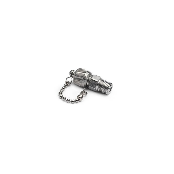 Ralston Instruments QTFT-4MS1 1/2" male NPT x male Quick-test with check-valve Adapter