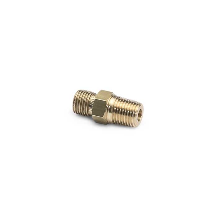 Ralston Instruments QTHA-1MB0-RT 1/8" Male BSPT (ISO 7/1) x Male QT no check valve, Brass Adapter