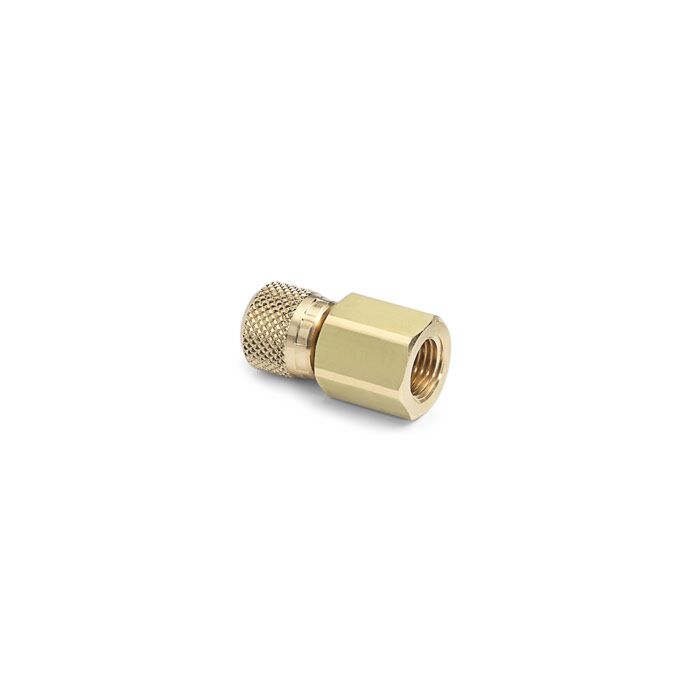 Ralston Instruments QTHA-4FBA-RG 1/2" Female BSPP x Female QuickTest No Check Valve, Brass Adapter